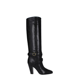 Celine Schwarze Lederstiefel