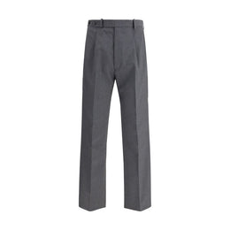 Prada Graue Hose aus Fleece-Wolle