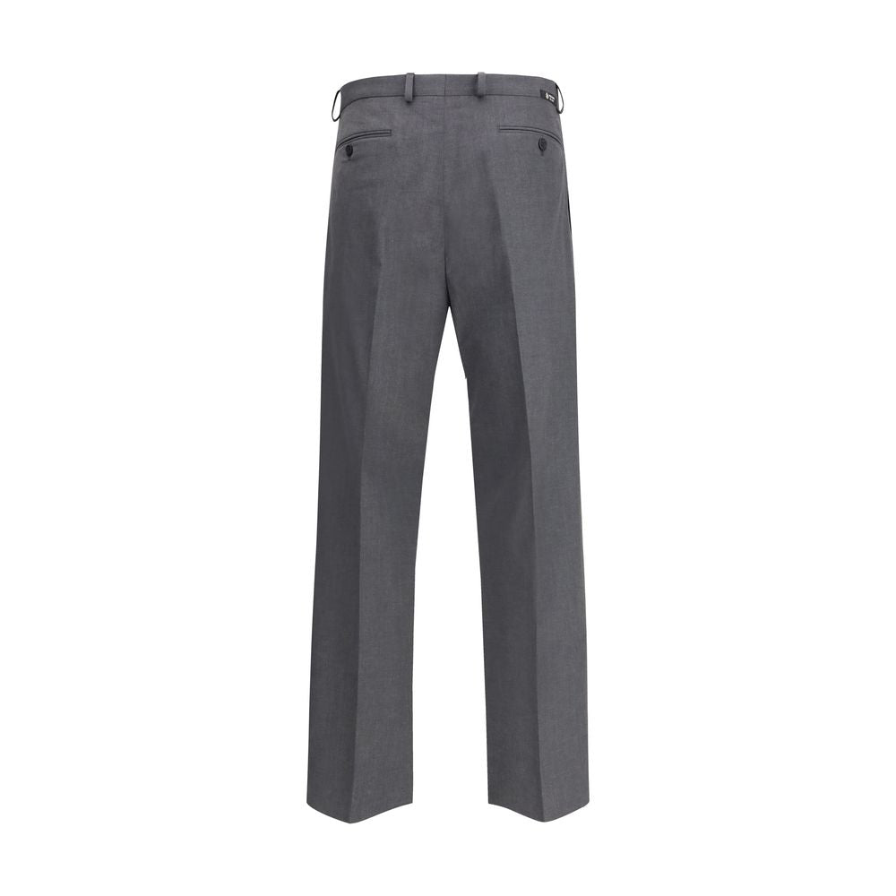 Prada Graue Hose aus Fleece-Wolle