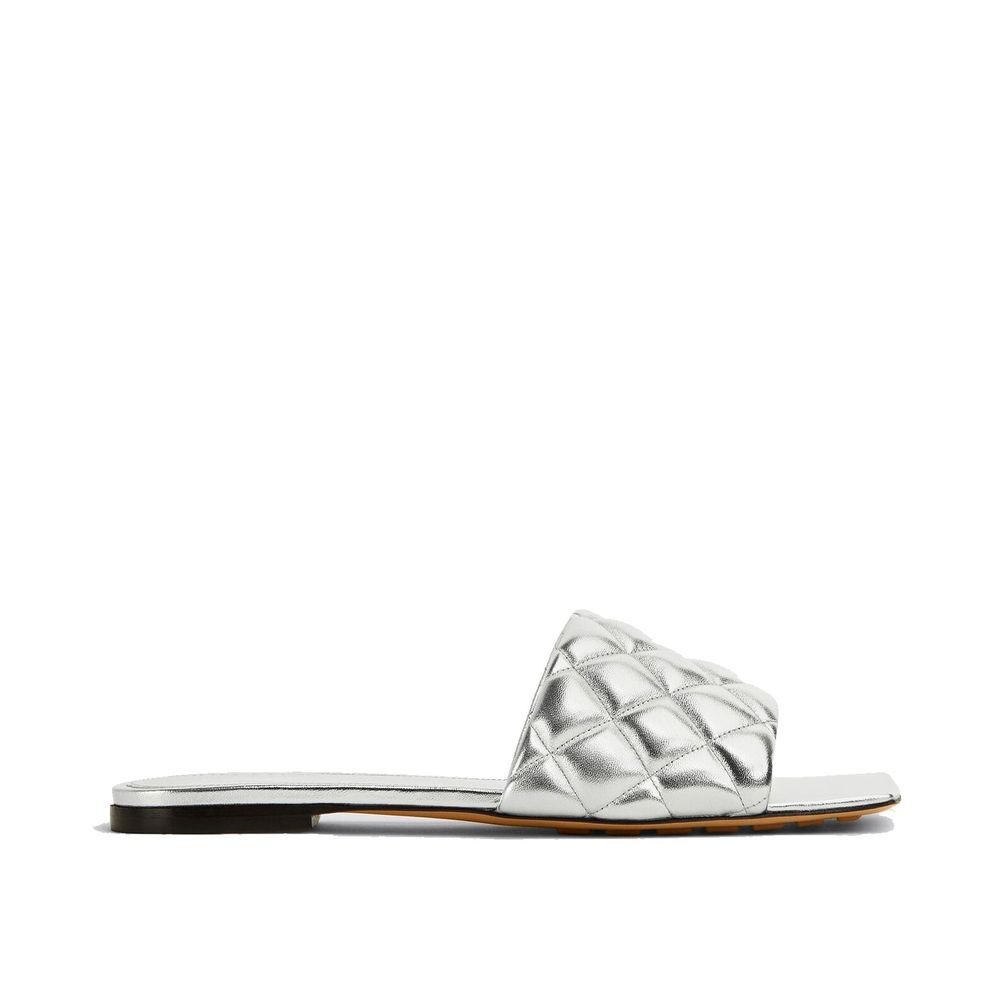 Bottega Veneta Sandalen aus Kalbsleder in Silber