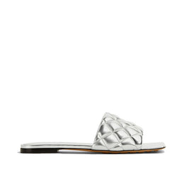Bottega Veneta Sandalen aus Kalbsleder in Silber