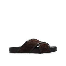 Bottega Veneta Braune Lammleder-Sandalen