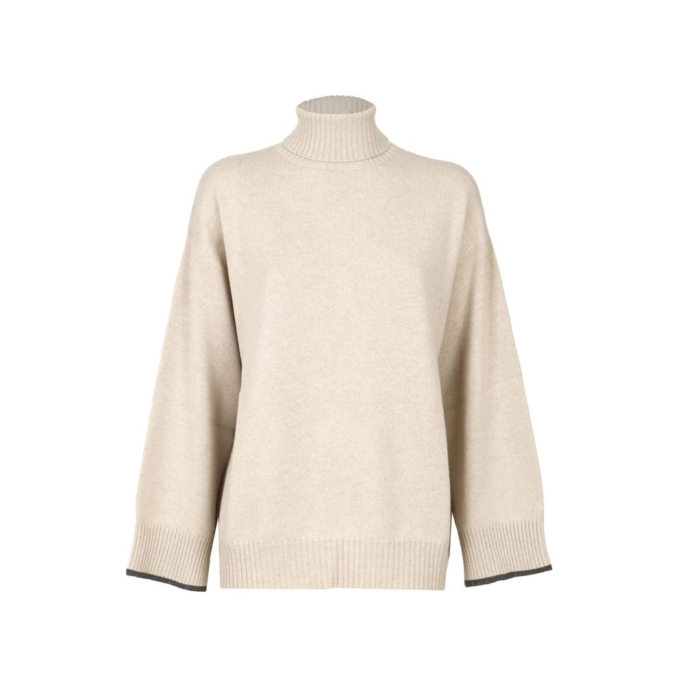 Brunello Cucinelli Beiger Kaschmirpullover