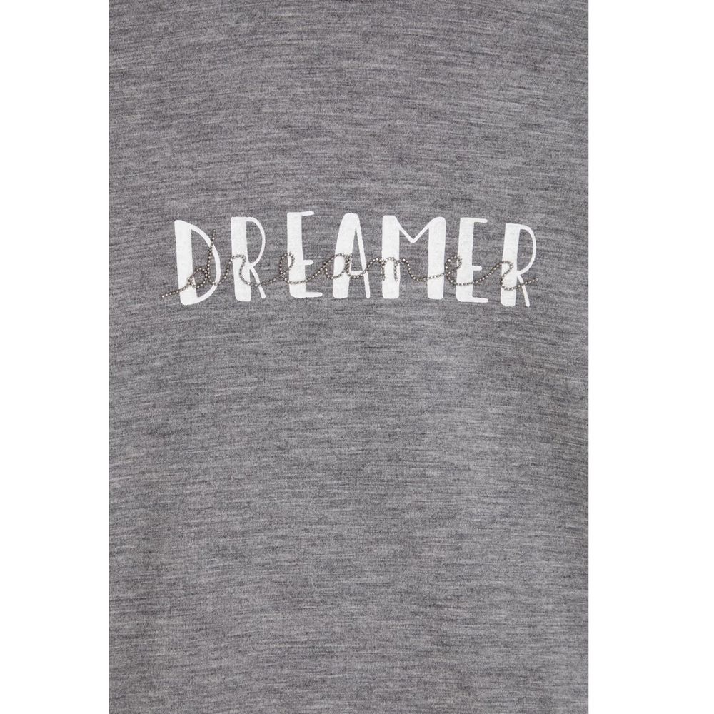 Brunello Cucinelli Graues T-Shirt aus Elastan