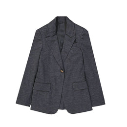 Brunello Cucinelli Grauer Wollblazer