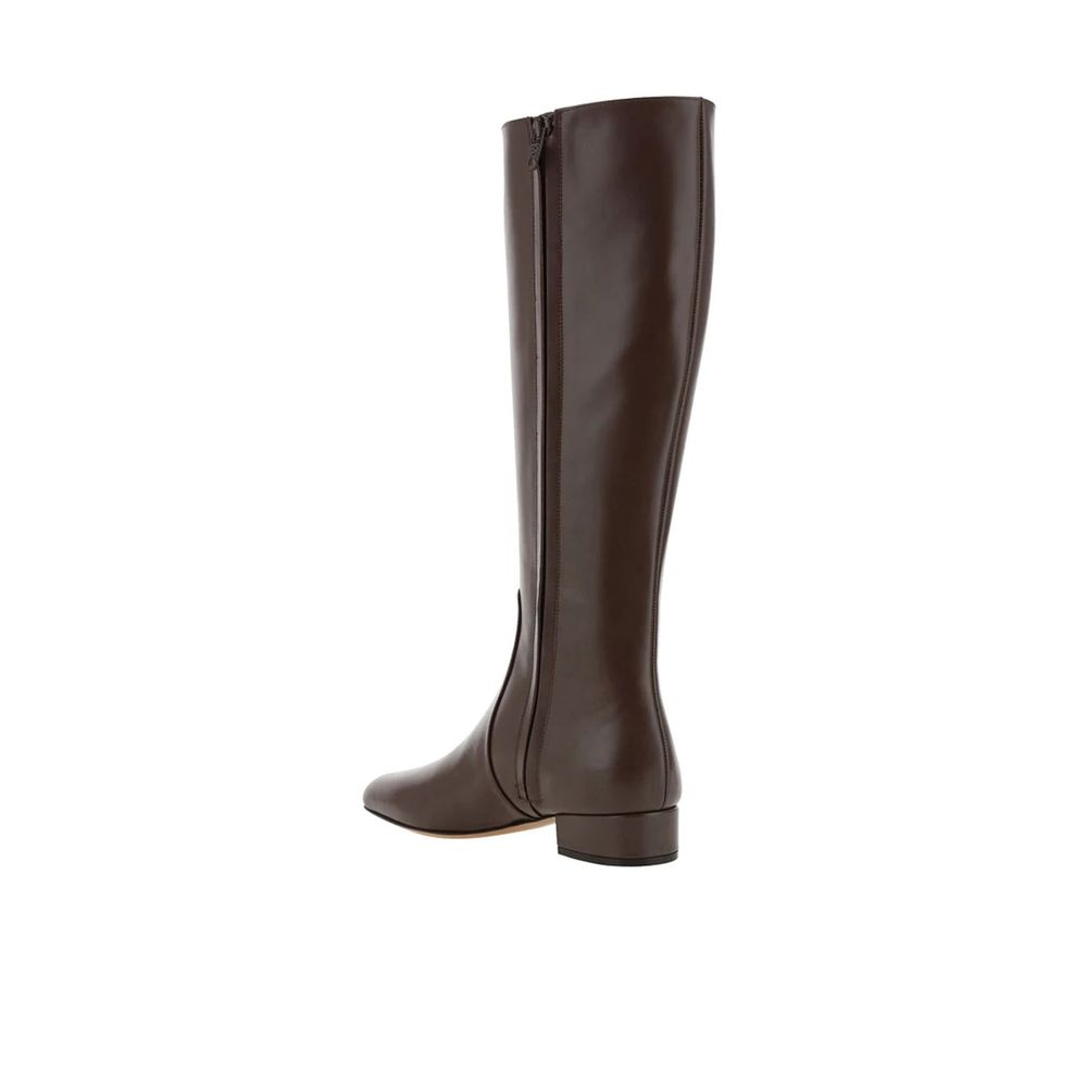 Valentino Garavani Braune Kalbsleder-Stiefel