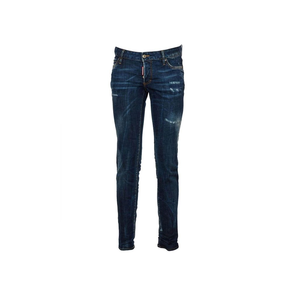 Dsquared² Blaue Baumwoll-Jeans im Slim Fit