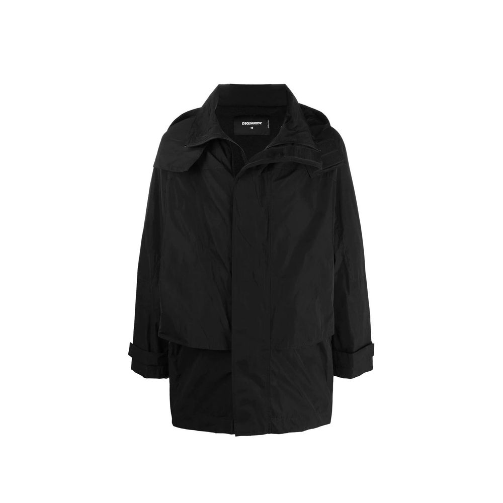 Dsquared² Schwarze Nylon-Shell-Jacke