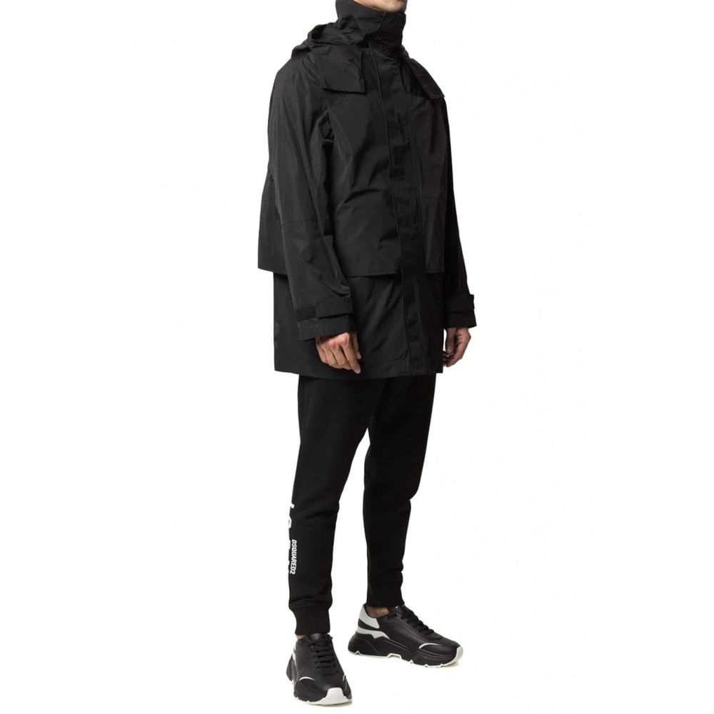 Dsquared² Schwarze Nylon-Shell-Jacke
