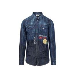 Dsquared² Blaues Denim-Hemd