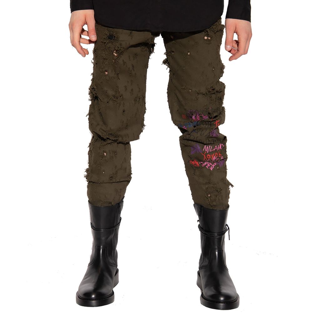 Dsquared² Zweifarbige Baumwoll-Freizeithose