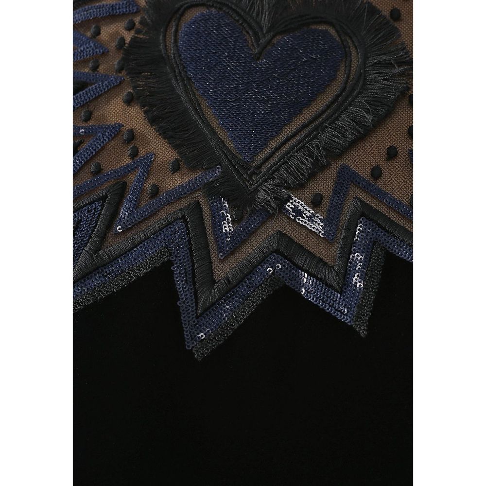 Fendi Schwarzes Viskose-Freizeitkleid