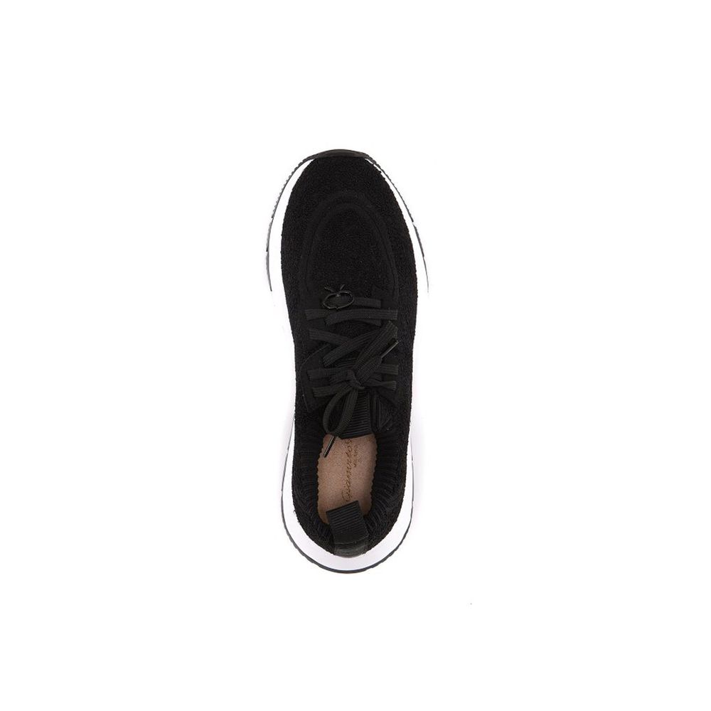 Gianvito Rossi Schwarze Stoff-Sneaker