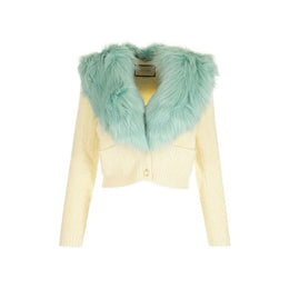 Gucci Weiße Wollstrickjacke