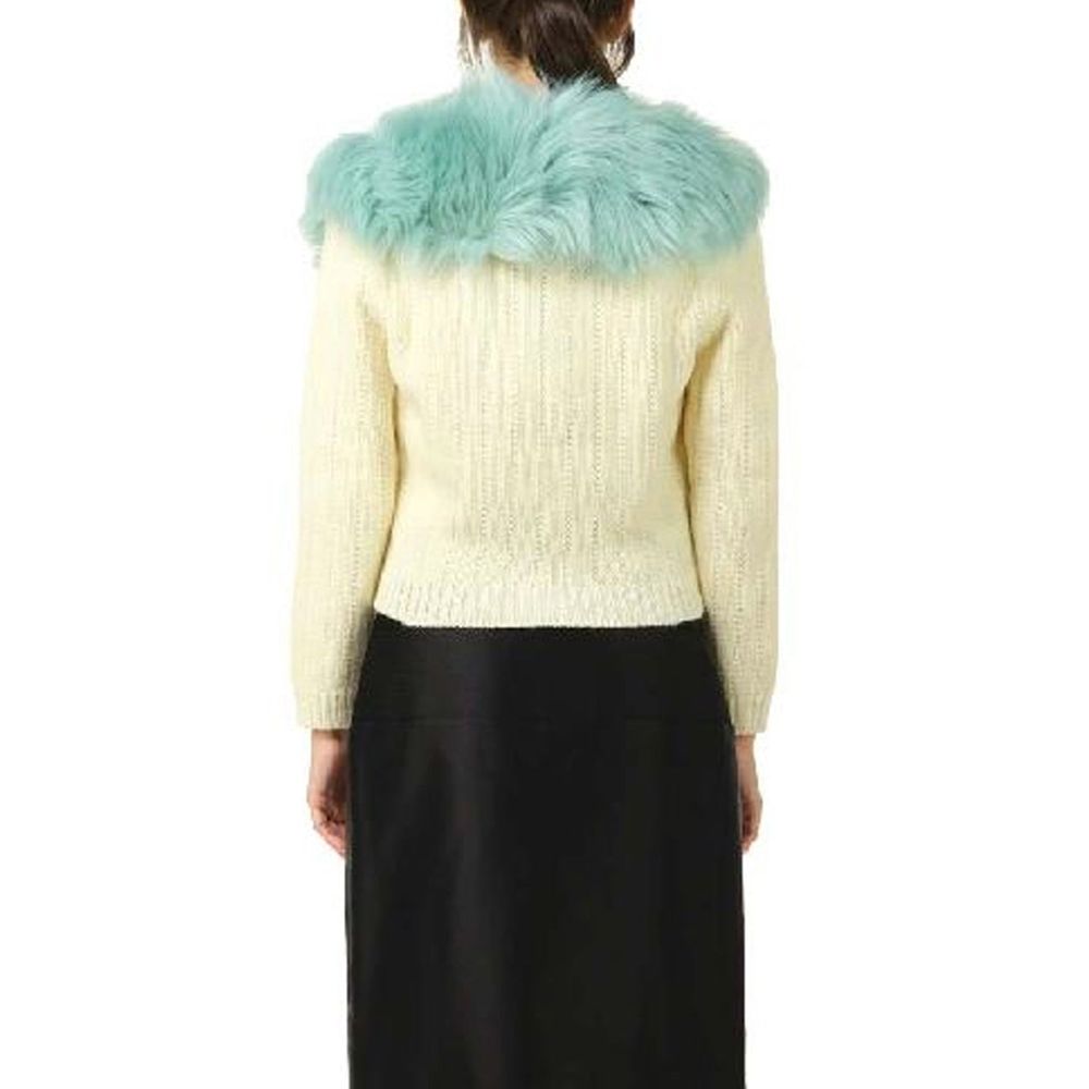 Gucci Weiße Wollstrickjacke