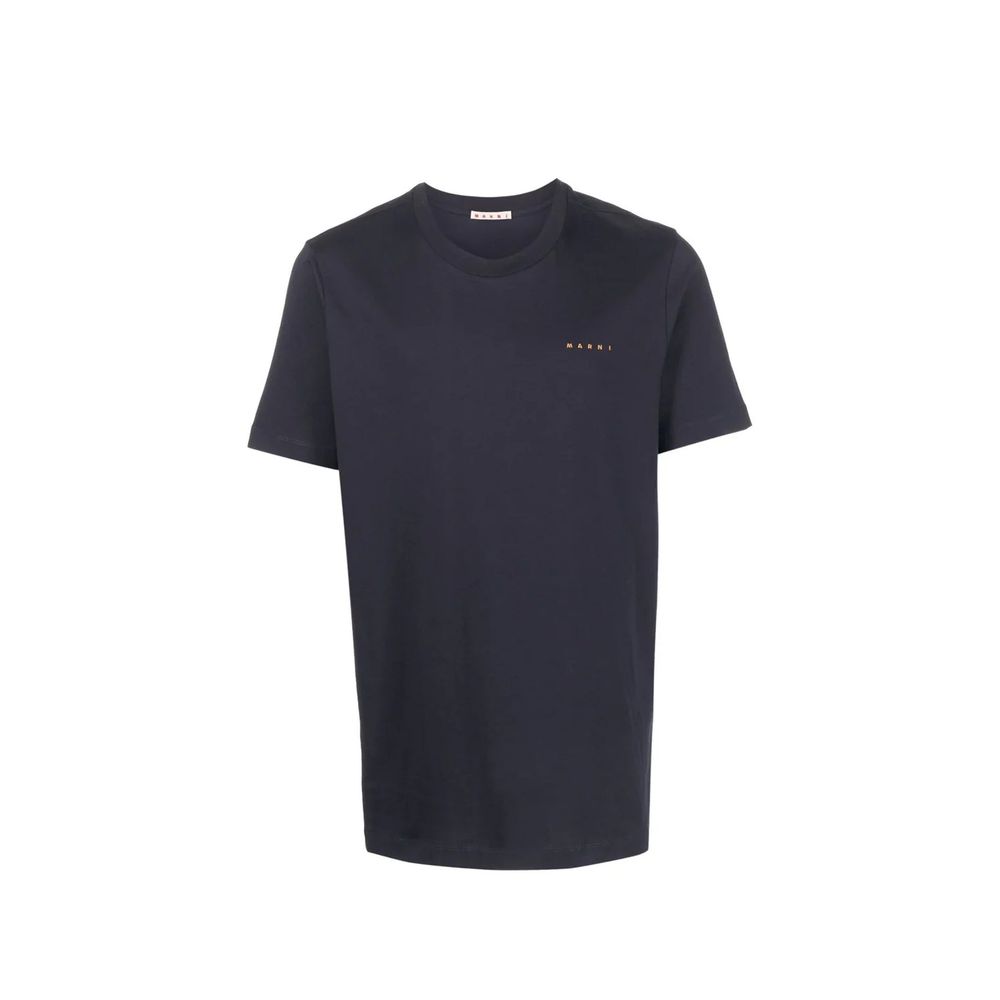 Marni Schwarzes Baumwoll-T-Shirt