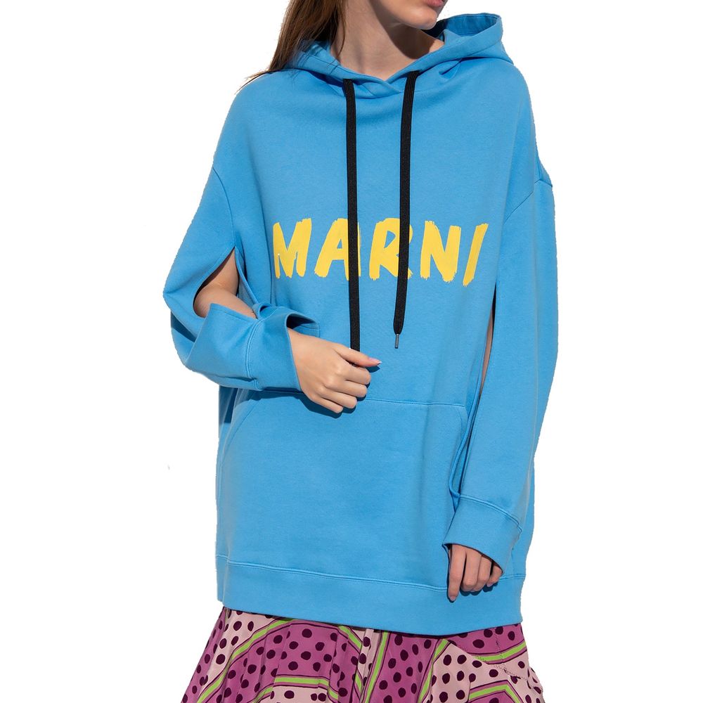 Marni Blauer Baumwoll-Sweatshirt
