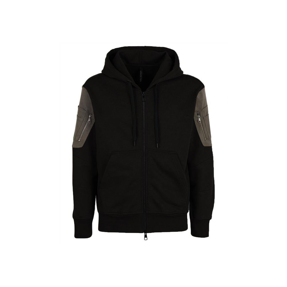 Neil Barrett Schwarzer Baumwoll-Sweatshirt