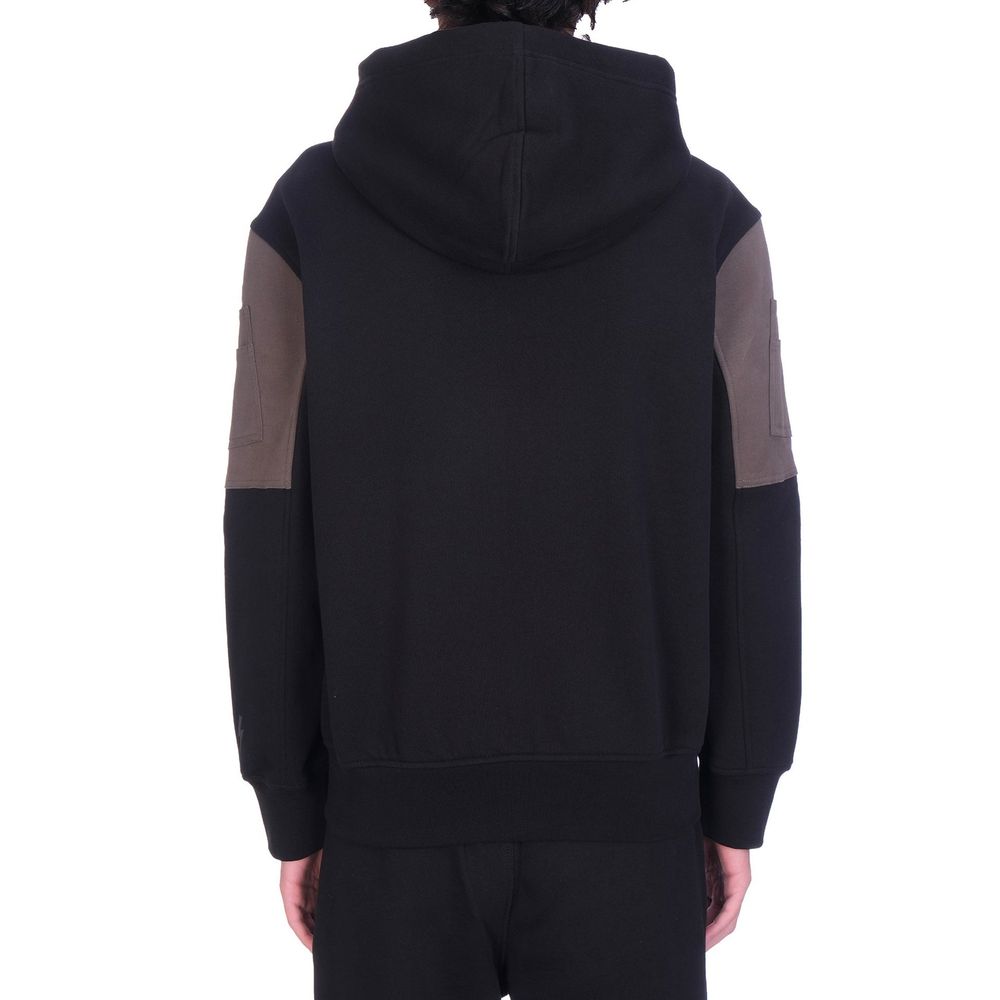 Neil Barrett Schwarzer Baumwoll-Sweatshirt