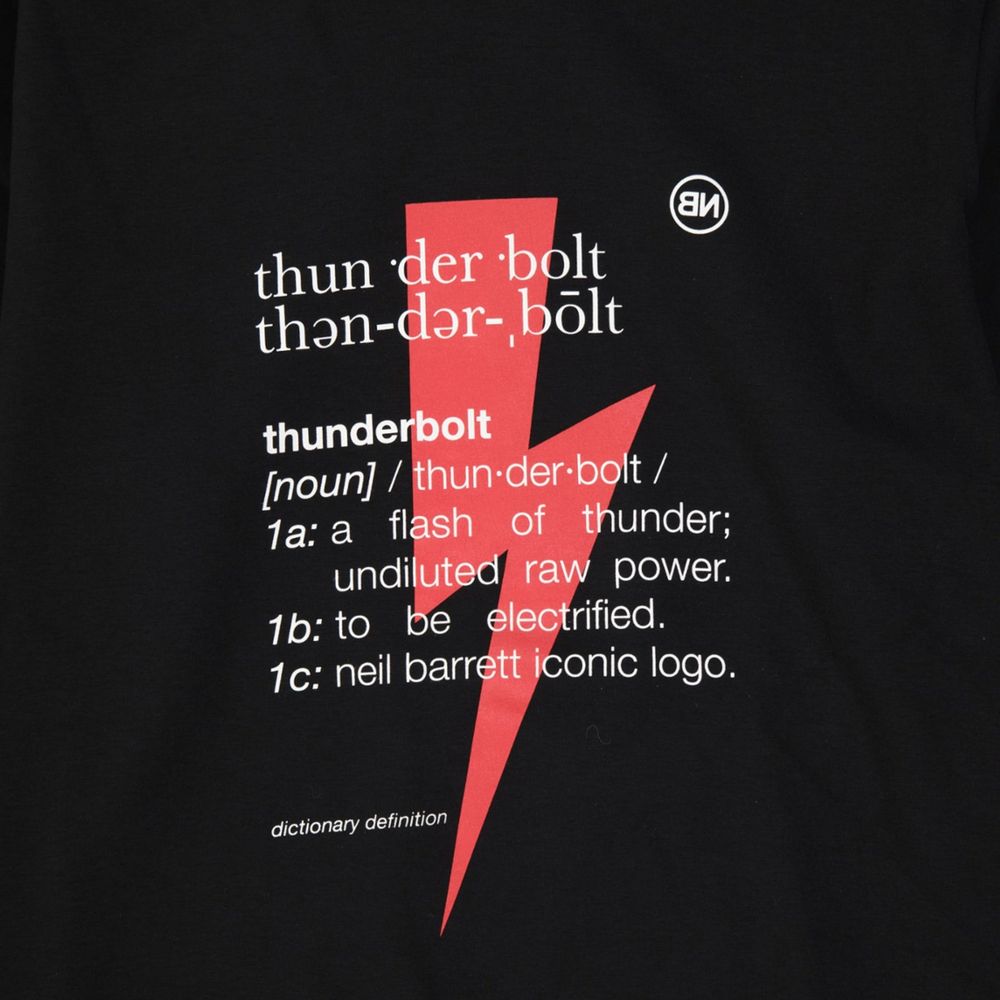 Neil Barrett Schwarzer Baumwoll-Sweatshirt