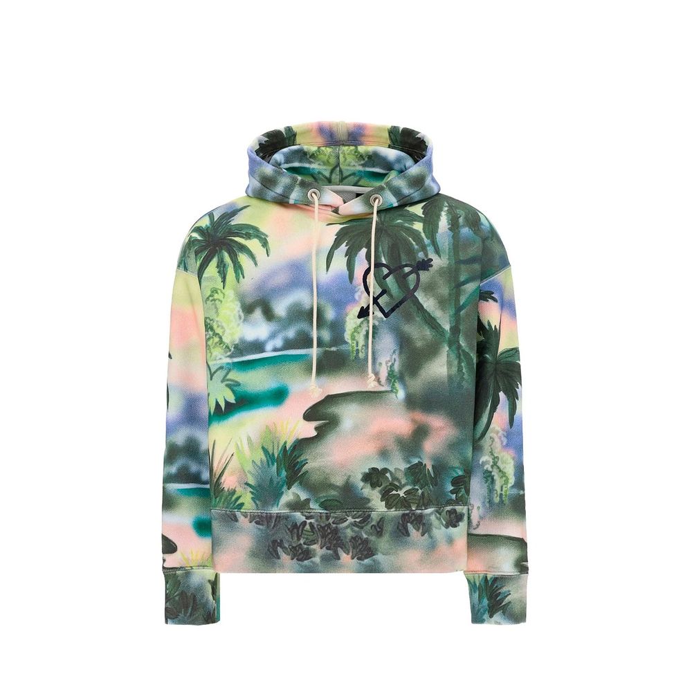 Palm Angels Zweifarbiger Baumwollpullover