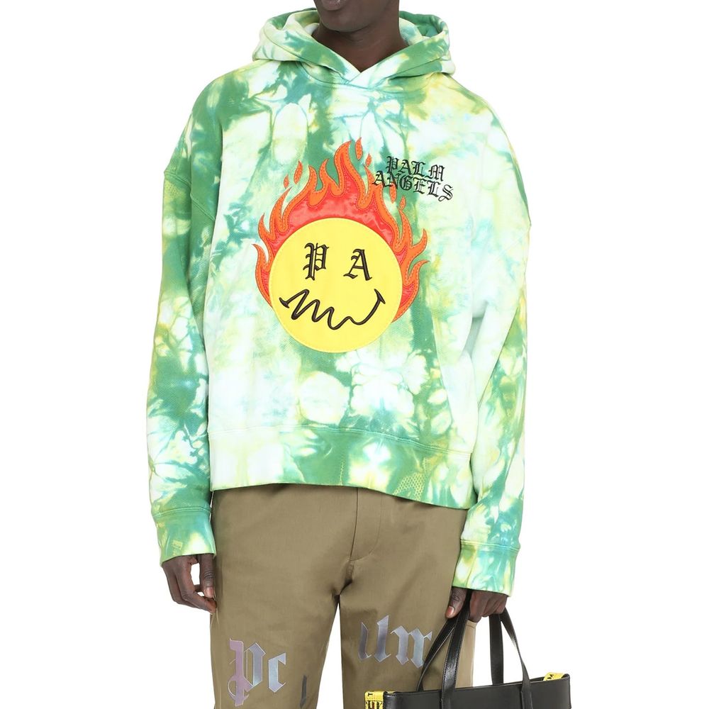 Palm Angels Zweifarbiger Baumwollpullover