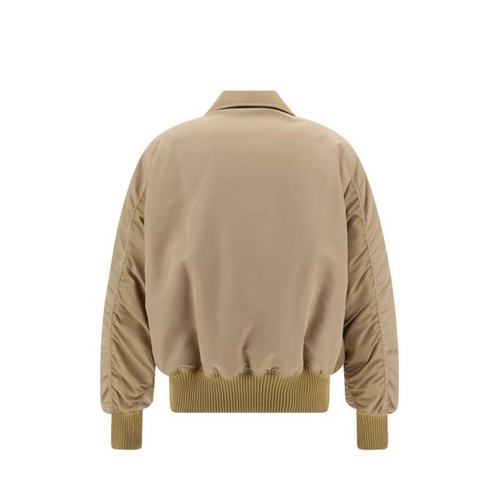 Palm Angels Beige Polyamid Bomberjacke