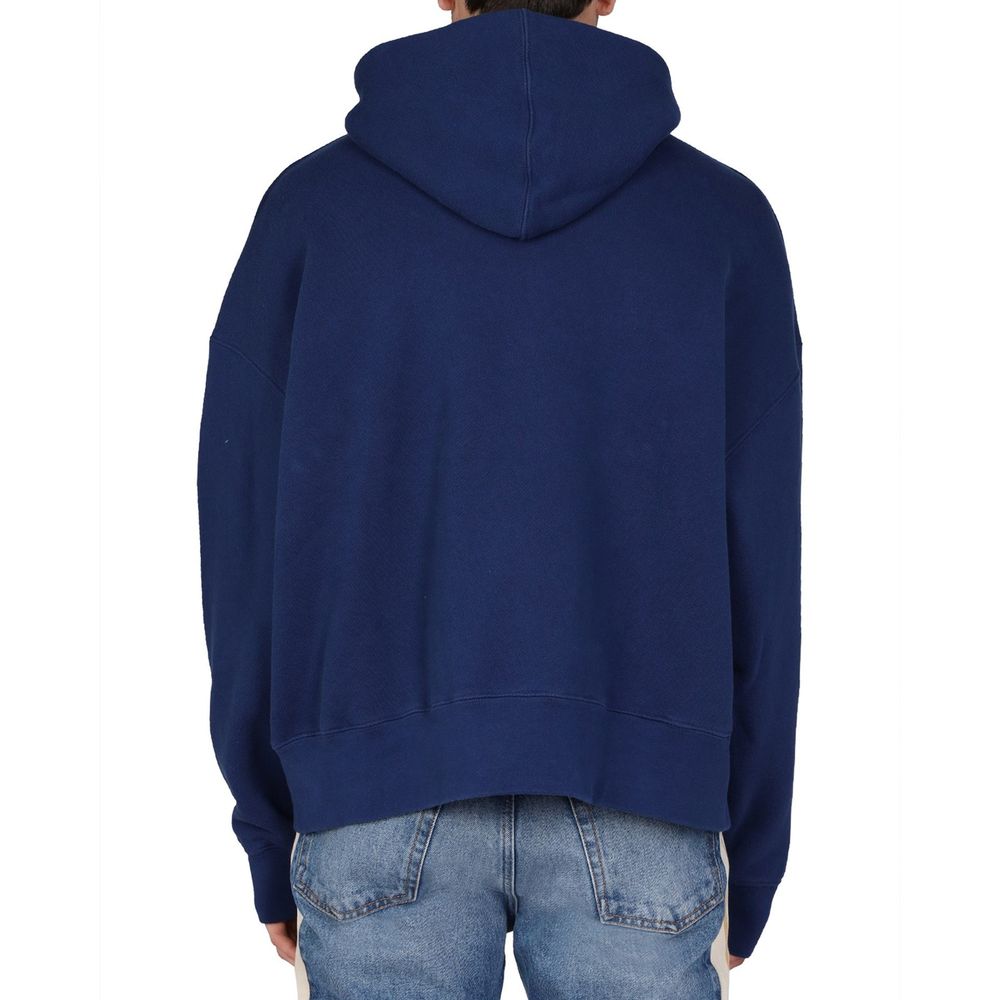 Palm Angels Blauer Baumwoll-Sweatshirt