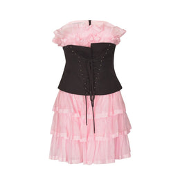 Philosophy di Lorenzo Serafini Multicolor Cotton Cocktail Dress