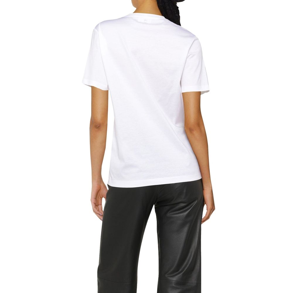 Salvatore Ferragamo Weißes Baumwoll-T-Shirt