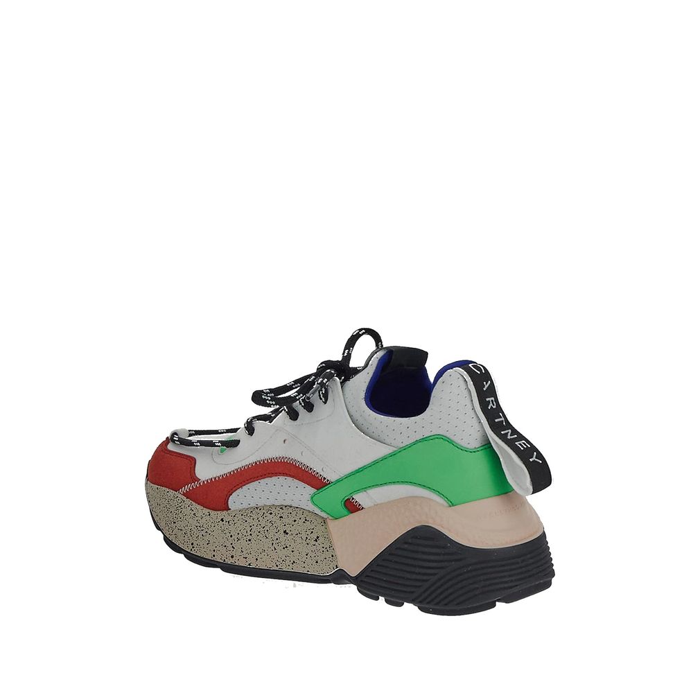 Stella McCartney Weiße Sneaker aus veganem Leder mit klobiger Sohle