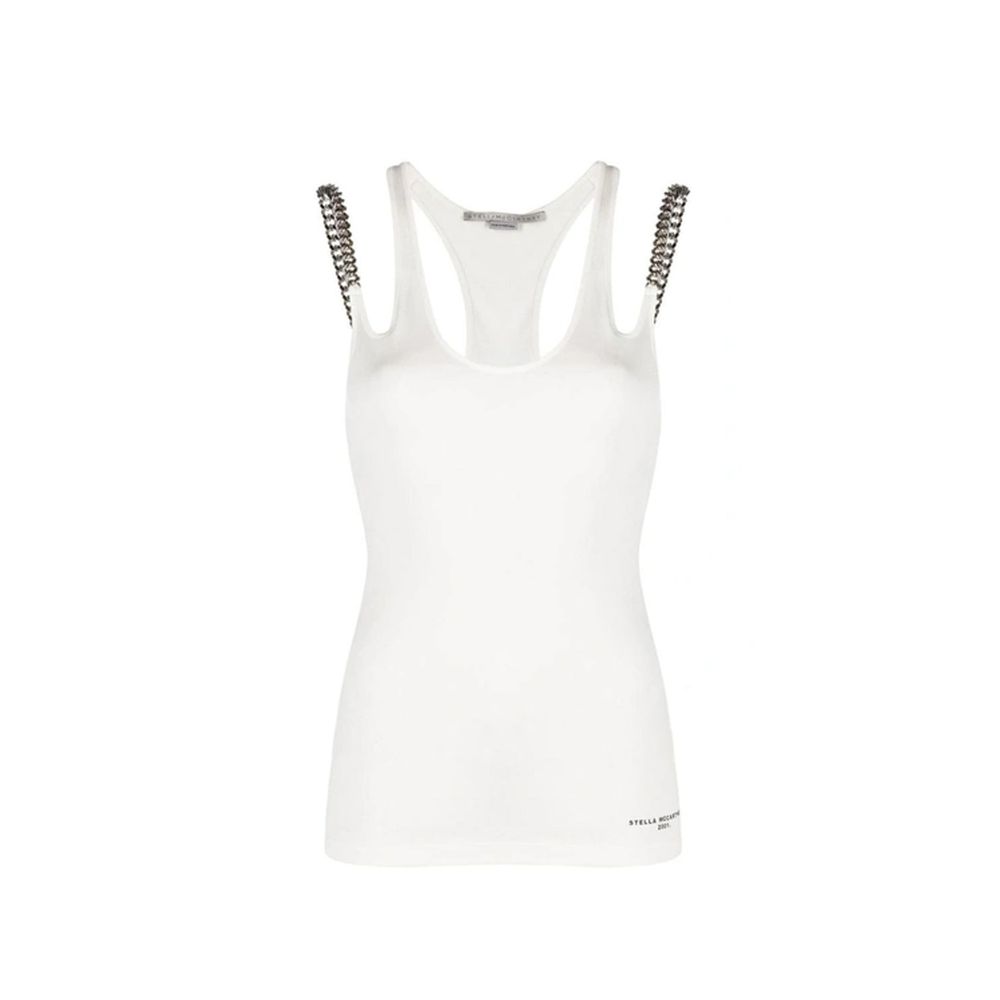 Stella McCartney Weiße Baumwoll-Tanktops