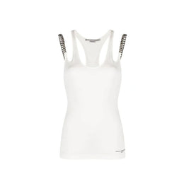 Stella McCartney Weiße Baumwoll-Tanktops