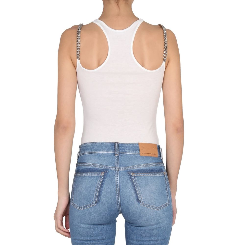 Stella McCartney Weiße Baumwoll-Tanktops