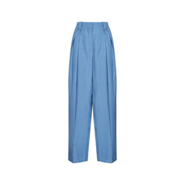 Stella McCartney Blaue Leinenhose