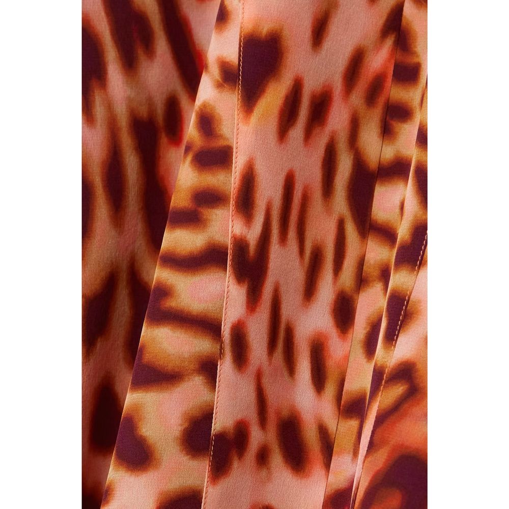Stella McCartney Orange Seiden Midirock