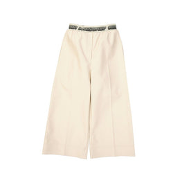 Stella McCartney Beige Viscose Cropped Pants