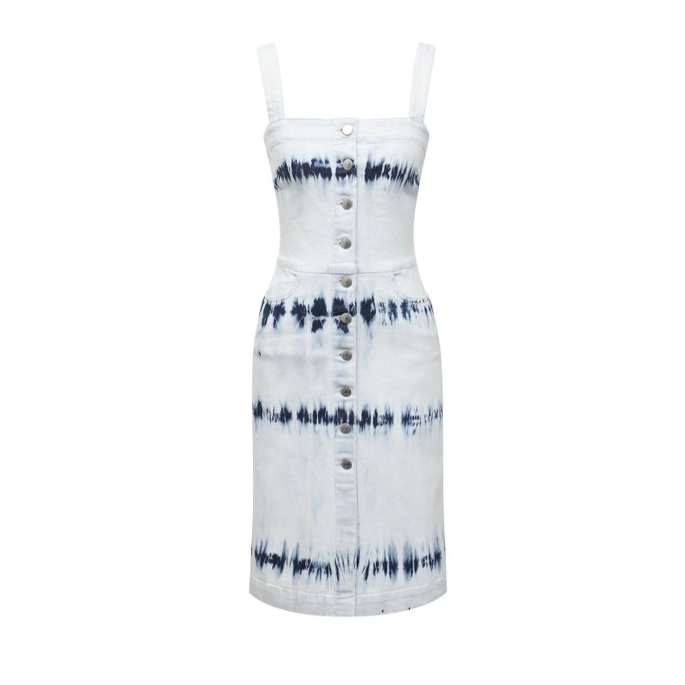 Stella McCartney Blaues Freizeitkleid aus Polyester