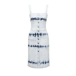 Stella McCartney Blaues Freizeitkleid aus Polyester