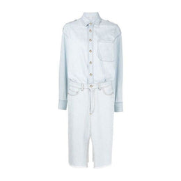 Stella McCartney Blaues Baumwoll-Freizeitkleid