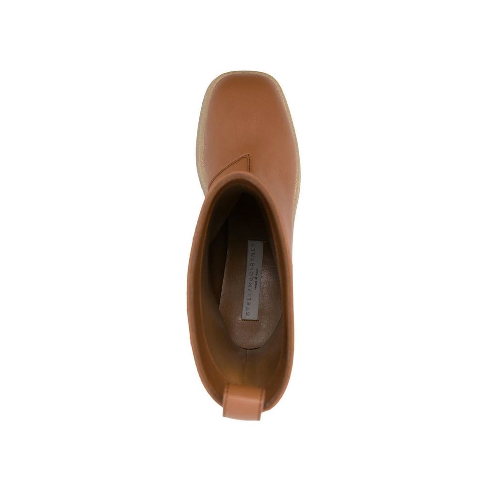 Stella McCartney Braune Ankle Boots aus Polyethylen