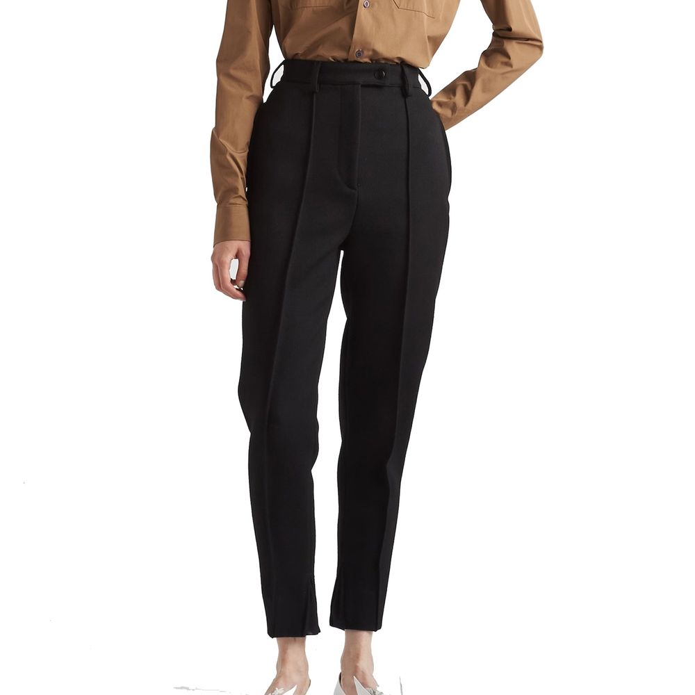 Prada Schwarze Hose aus reiner Schurwolle