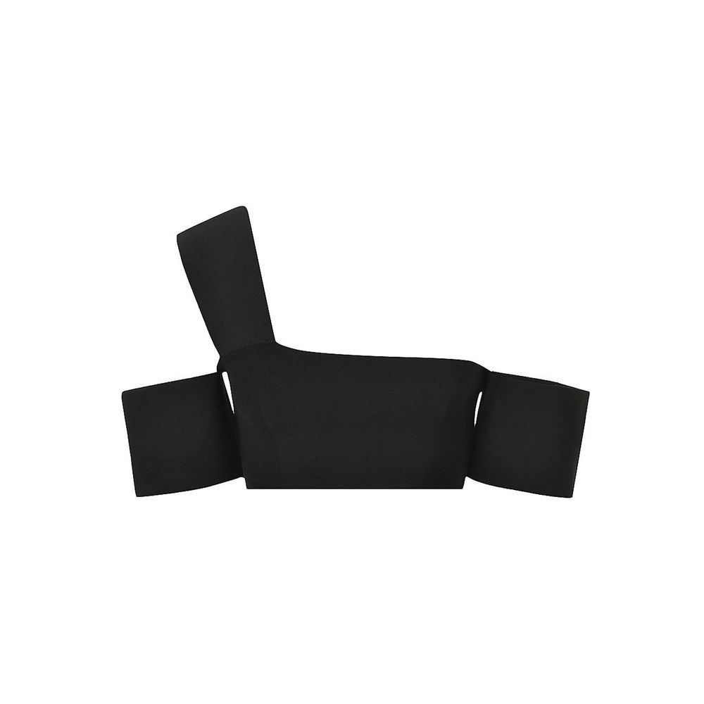 Alexander McQueen Schwarze Tanktops aus Elasthan