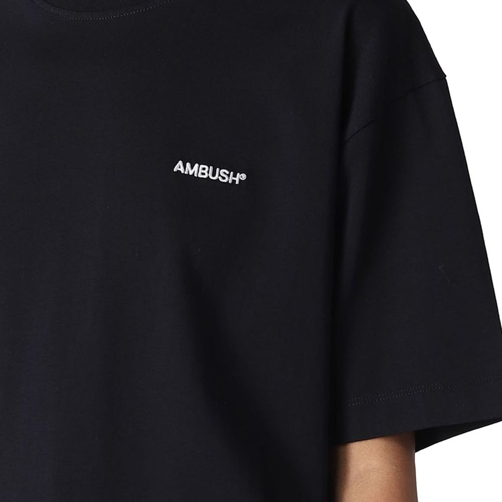 Ambush Schwarzes Baumwoll-T-Shirt