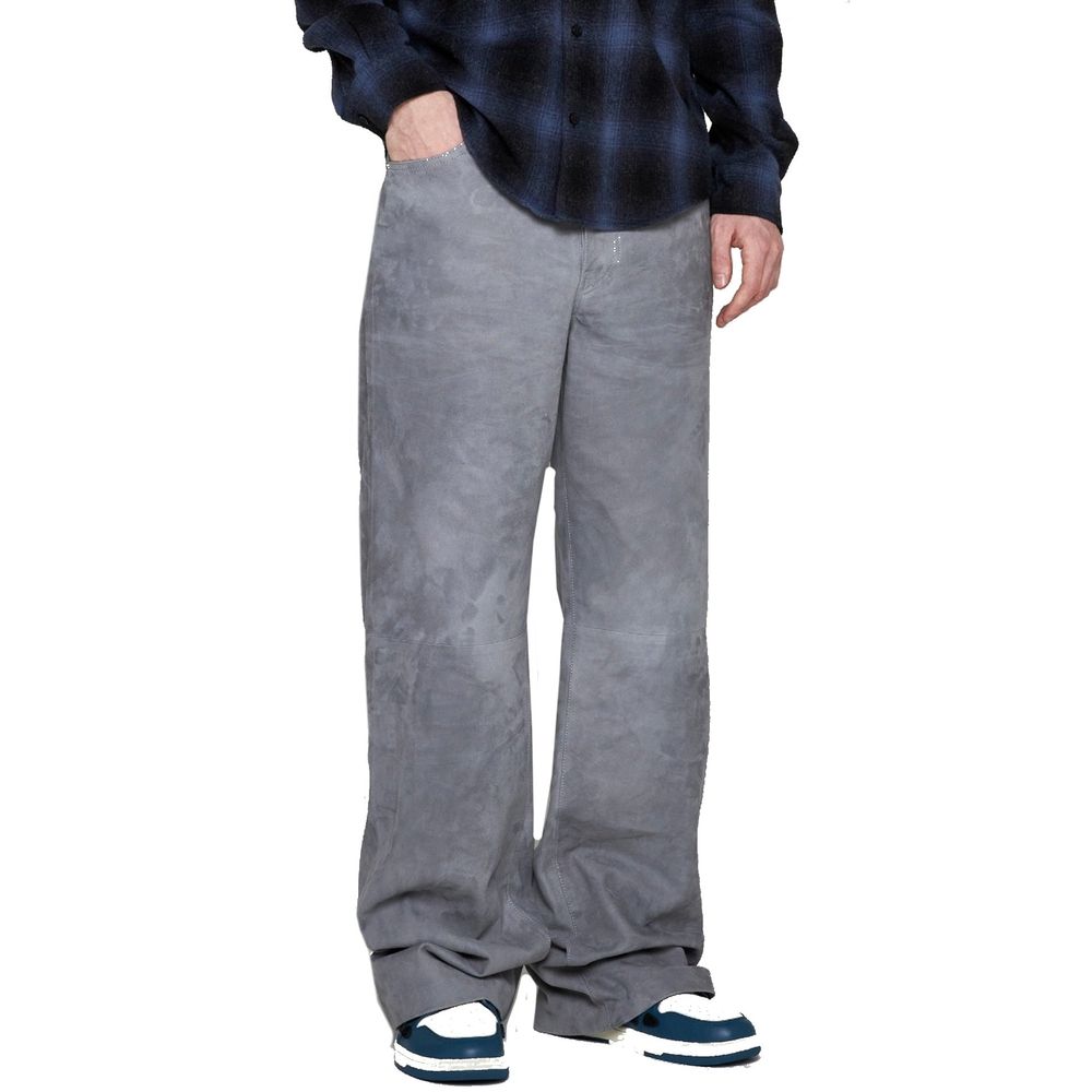Amiri Graue Lederhose