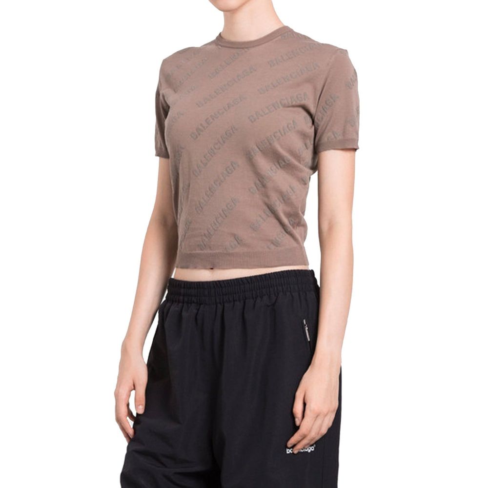 Balenciaga Braune Baumwoll-Tanktops