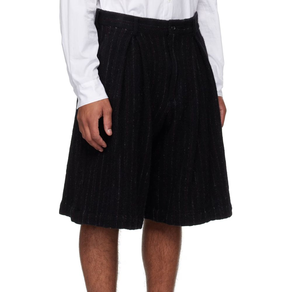 Comme Des Garçons Schwarz Nylon Knielang