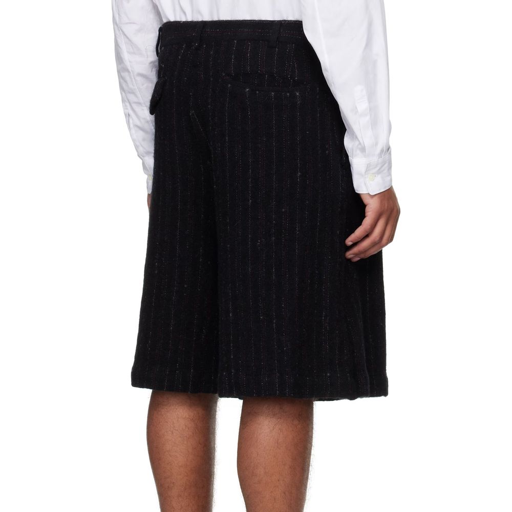 Comme Des Garçons Schwarz Nylon Knielang