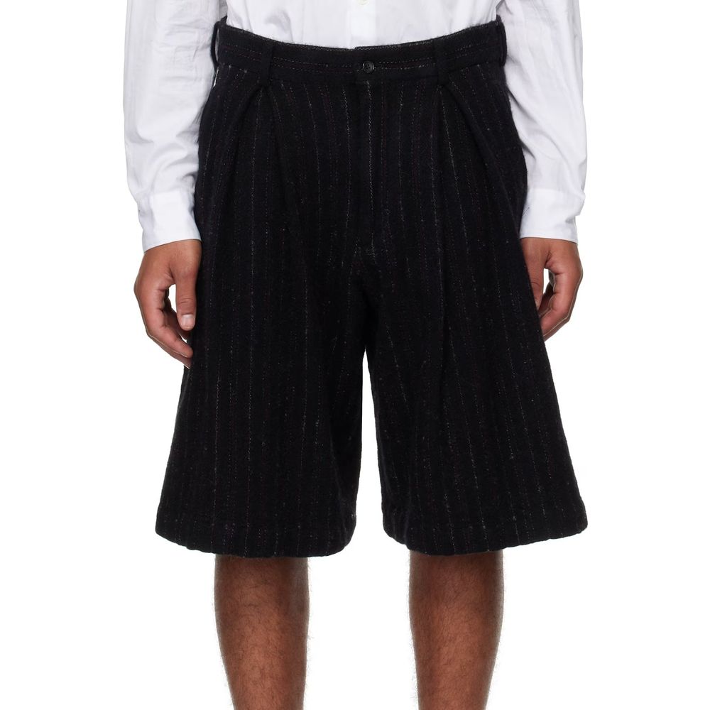 Comme Des Garçons Schwarz Nylon Knielang