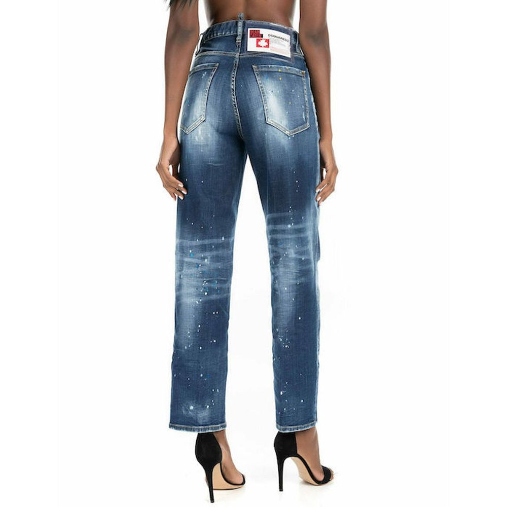 Dsquared² Blaue Baumwolljeans Denim